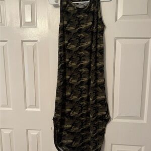 Camouflage Sleeveless Dress